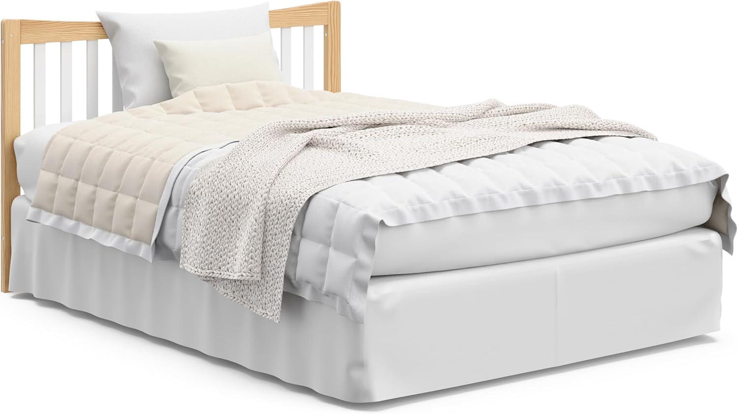 imageGraco Remi 4in1 Convertible Crib ampamp Changer White GREENGUARD Gold Certified Fits Standard Crib Mattress Converts to Toddler Bed and Full Bed 4 Adjustable Mattress HeightsWhite Natural