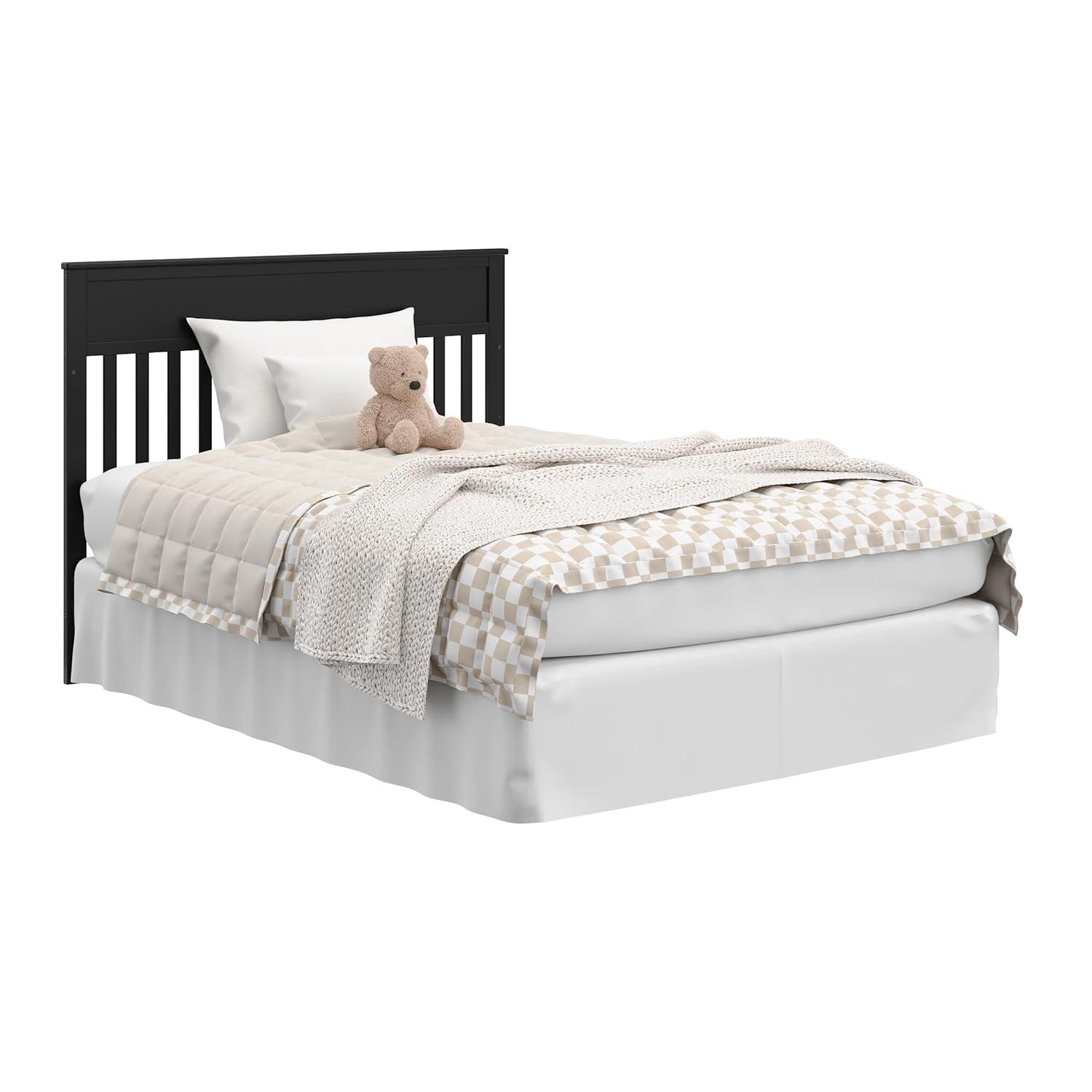 imageGraco Shiloh 5in1 Convertible Crib ampamp Changer with Drawer Driftwood GREENGUARD Gold Certified Baby Crib Crafted from Wood Converts to Toddler Bed Daybed and FullSize BedBlack