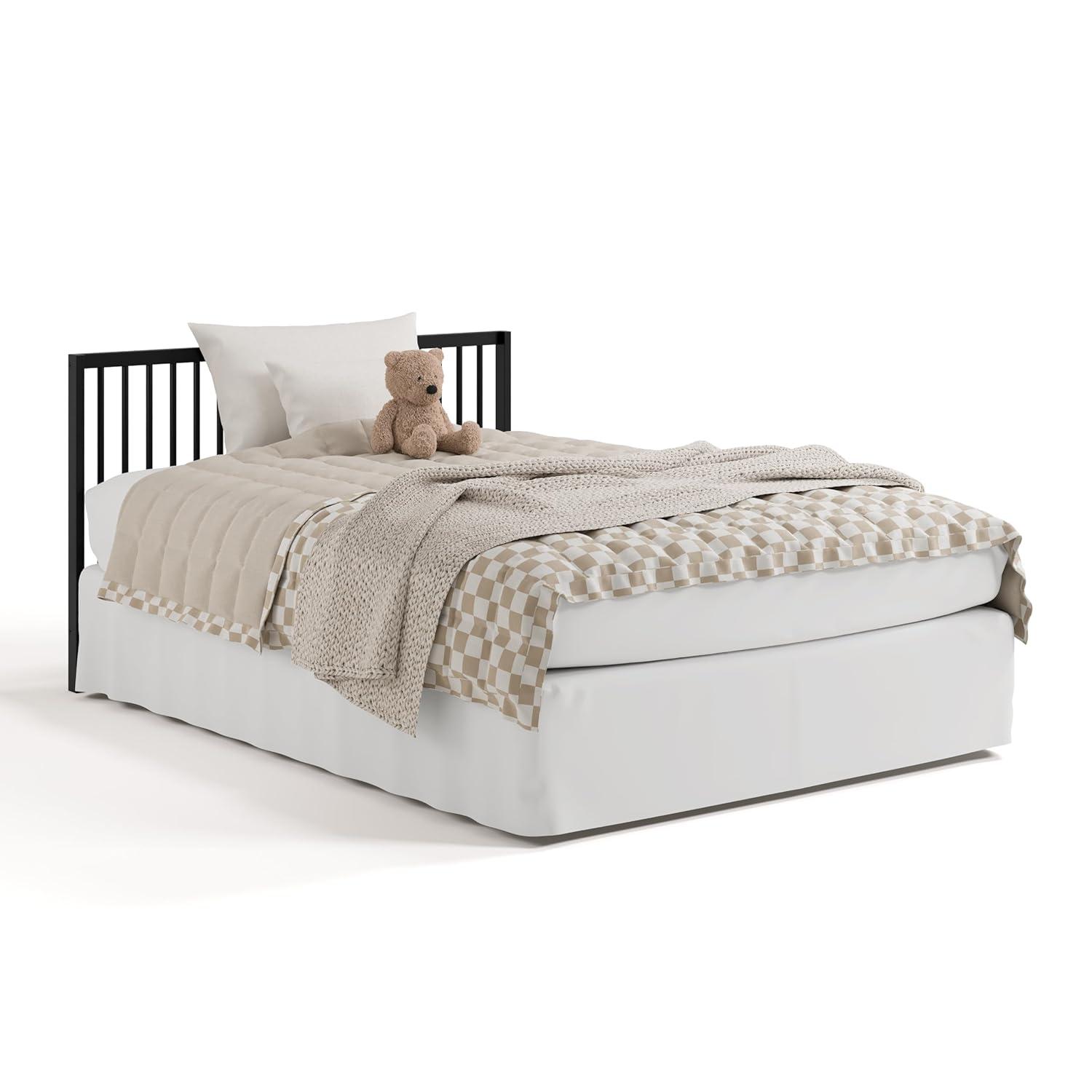 imageGraco Teddi 5in1 Convertible Crib with Drawer Driftwood GREENGUARD Gold Certified Crib with Drawer Combo FullSize Nursery Storage Drawer Converts to Toddler Bed Daybed and FullSize BedBlack