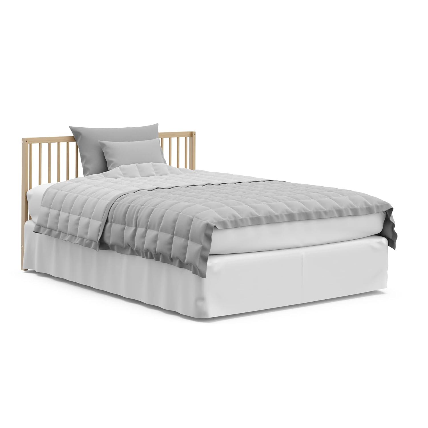 imageGraco Teddi 5in1 Convertible Crib with Drawer Driftwood GREENGUARD Gold Certified Crib with Drawer Combo FullSize Nursery Storage Drawer Converts to Toddler Bed Daybed and FullSize BedDriftwood