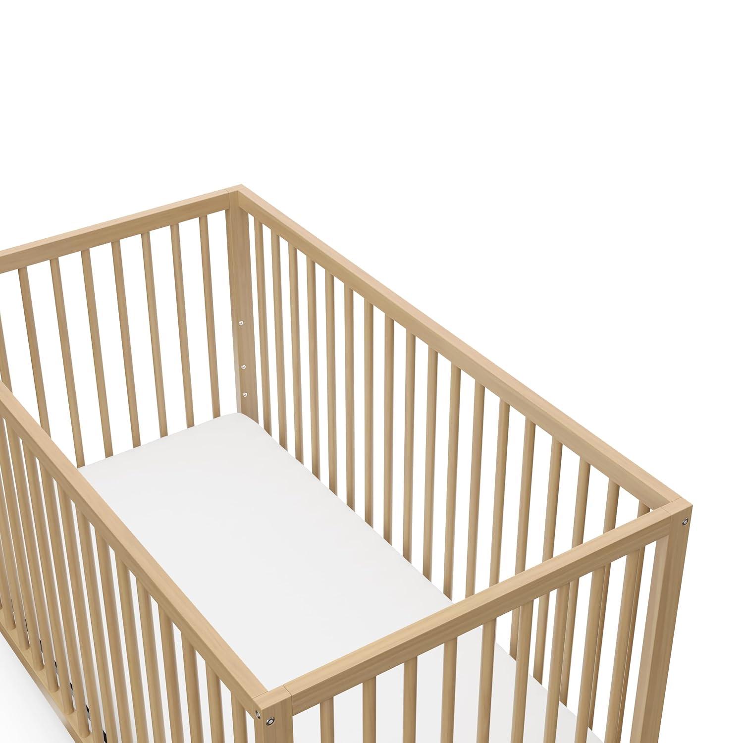 imageGraco Teddi 5in1 Convertible Crib with Drawer Driftwood GREENGUARD Gold Certified Crib with Drawer Combo FullSize Nursery Storage Drawer Converts to Toddler Bed Daybed and FullSize BedDriftwood