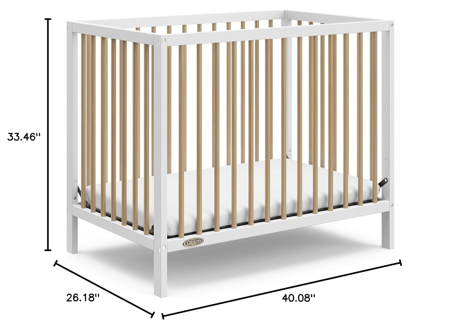 imageGraco Teddi 5in1 Convertible Crib with Drawer Driftwood GREENGUARD Gold Certified Crib with Drawer Combo FullSize Nursery Storage Drawer Converts to Toddler Bed Daybed and FullSize BedWhiteDriftwood