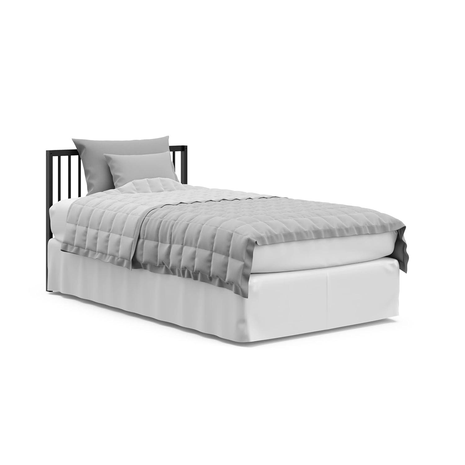 imageGraco Teddi 5in1 Convertible Crib with Drawer Driftwood GREENGUARD Gold Certified Crib with Drawer Combo FullSize Nursery Storage Drawer Converts to Toddler Bed Daybed and FullSize BedBlack