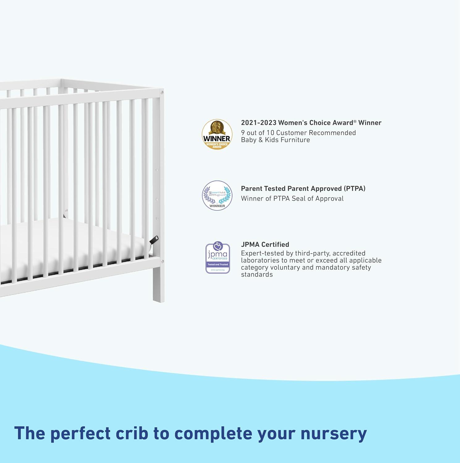 imageGraco Teddi 5in1 Convertible Crib with Drawer Driftwood GREENGUARD Gold Certified Crib with Drawer Combo FullSize Nursery Storage Drawer Converts to Toddler Bed Daybed and FullSize BedWhite
