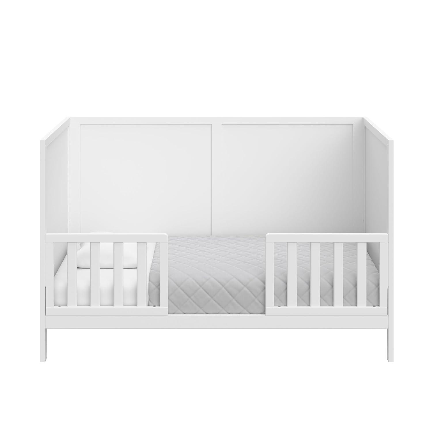 imageGraco Theo Convertible Crib with Storage Drawer Frosted Oat GREENGUARD Gold Certified Wooden Baby Crib with Drawer Converts to Toddler Bed Fits Standard Crib MattressWhite