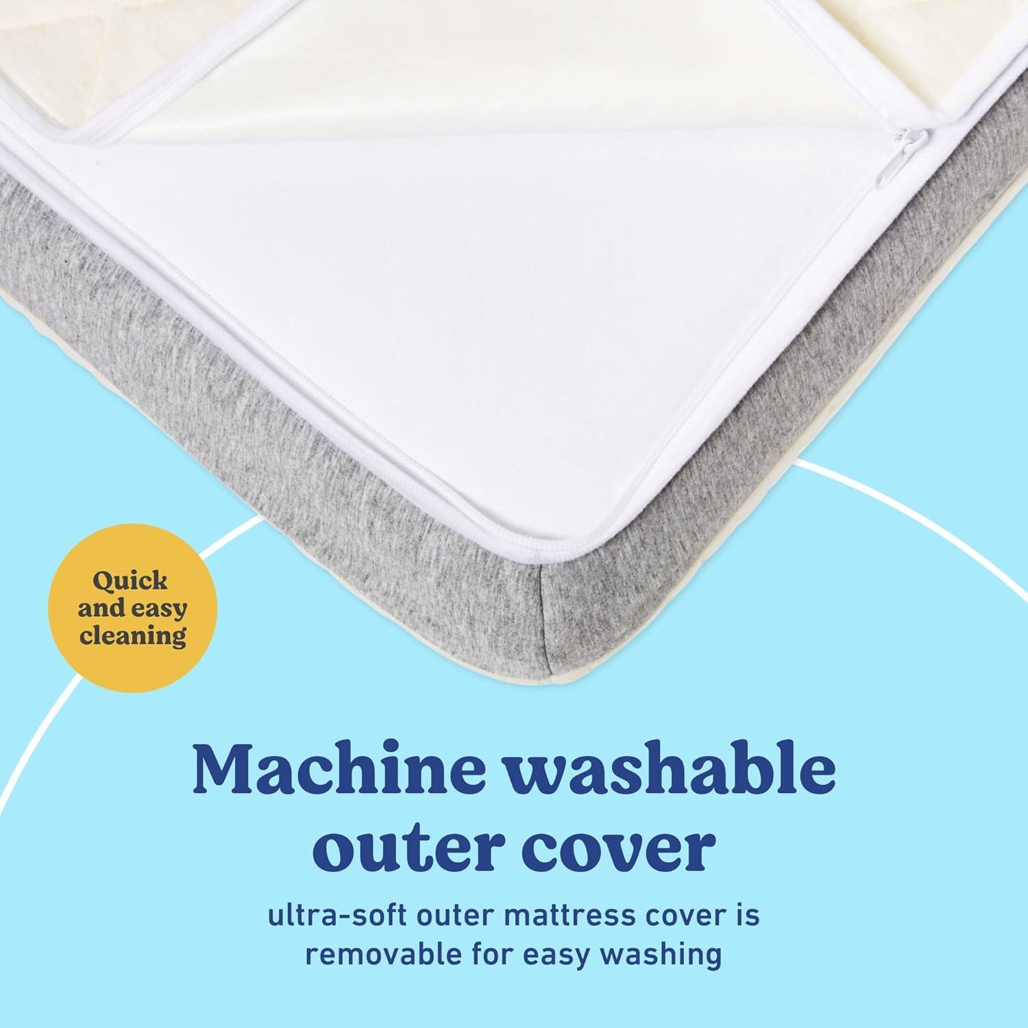 imageGraco Ultra 2in1 Premium Dual Sided Crib ampamp Toddler Mattress GREENGUARD Gold CertiPURUS Certified Foam Machine Washable Cover with 100 Waterproof Surface Fits Standard Crib ampamp Toddler BedsUltra