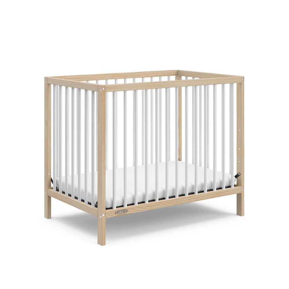 imageGraco Teddi 5in1 Convertible Crib with Drawer Driftwood GREENGUARD Gold Certified Crib with Drawer Combo FullSize Nursery Storage Drawer Converts to Toddler Bed Daybed and FullSize BedNaturalWhite
