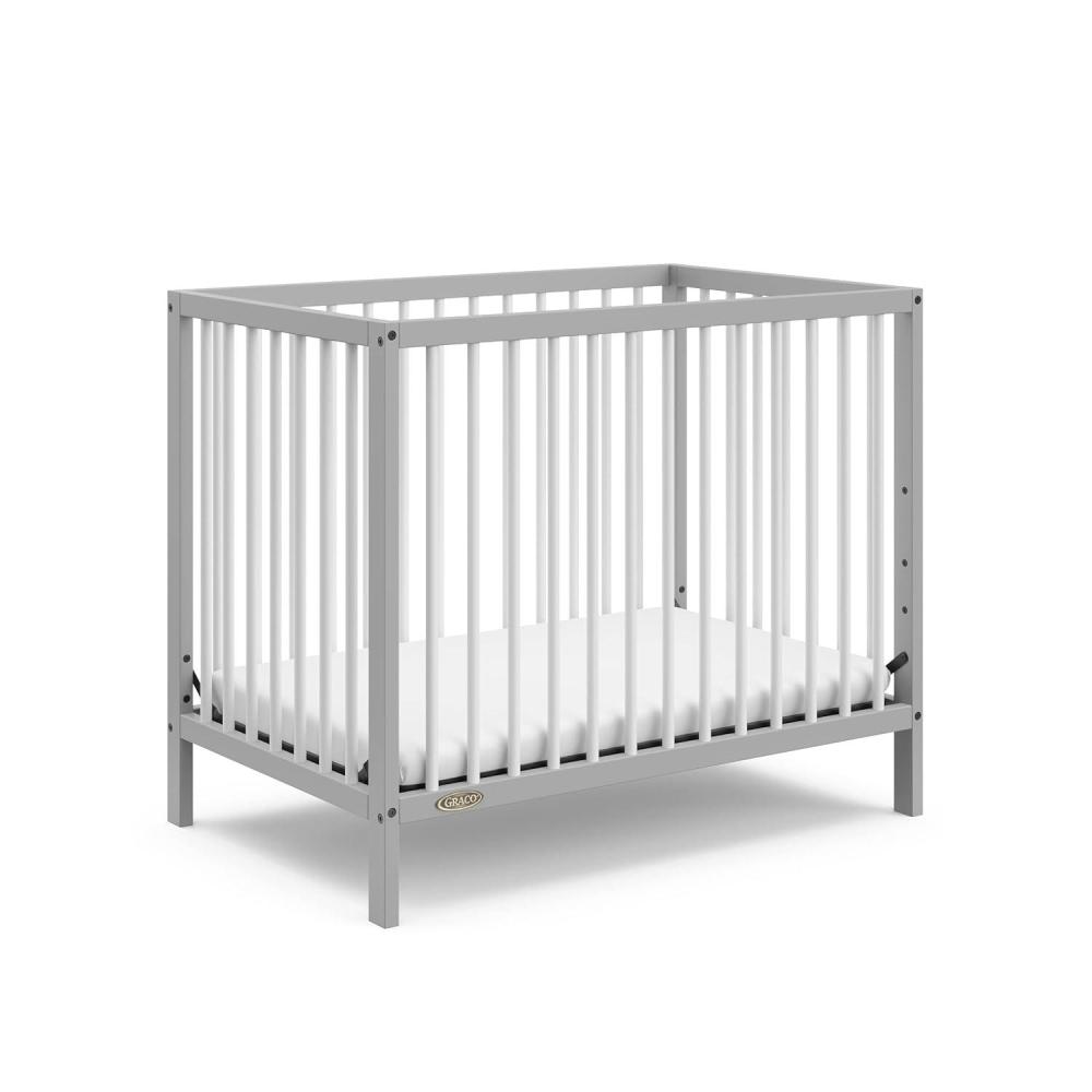 imageGraco Teddi 5in1 Convertible Crib with Drawer Driftwood GREENGUARD Gold Certified Crib with Drawer Combo FullSize Nursery Storage Drawer Converts to Toddler Bed Daybed and FullSize BedPebble GrayWhite