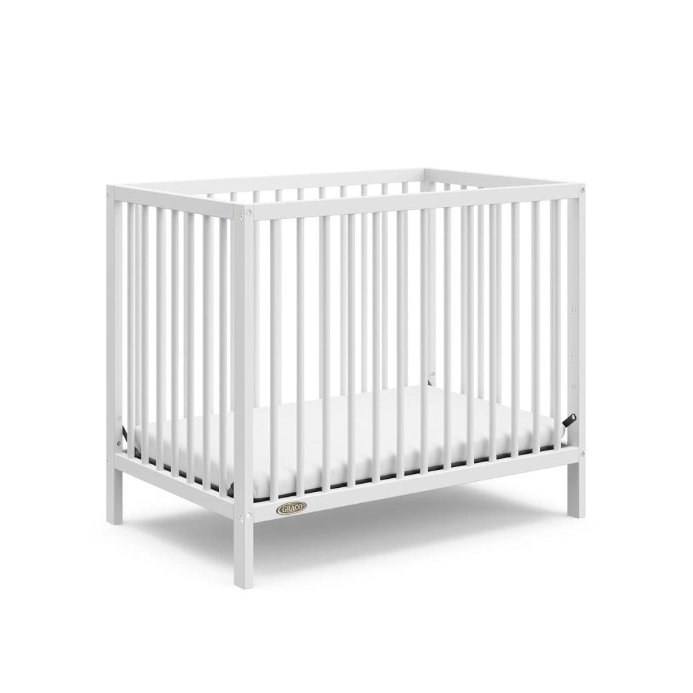 imageGraco Teddi 5in1 Convertible Crib with Drawer Driftwood GREENGUARD Gold Certified Crib with Drawer Combo FullSize Nursery Storage Drawer Converts to Toddler Bed Daybed and FullSize BedWhite