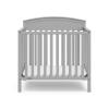 Graco Benton 4-in-1 Convertible Mini Crib with Bonus Crib Mattress (White) – GREENGUARD Gold Certified, 2.75-Inch Mattress Included, Baby Crib Converts to Twin Bed, Ideal for Small Spaces(Pebble Gray)