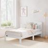 Graco Benton Toddler Bed (Blush) – GREENGUARD Gold Certified, Baby Safety Alliance Verified, with Safety Toddler Guardrails, Fits Standard Crib Mattress, Easy Assembly, Kids Transition Bed(White)