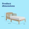 Graco Benton Toddler Bed (Blush) – GREENGUARD Gold Certified, Baby Safety Alliance Verified, with Safety Toddler Guardrails, Fits Standard Crib Mattress, Easy Assembly, Kids Transition Bed(Driftwood)