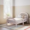 Graco Olivia Toddler Bed (Driftwood) – GREENGUARD Gold Certified, Includes Toddler Safety Guardrails, Fits Standard Crib & Toddler Mattress, Stylish Arched Design(Blush)