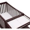 Graco Remi 4-in-1 Convertible Crib & Changer (White) – GREENGUARD Gold Certified, Fits Standard Crib Mattress, Converts to Toddler Bed and Full Bed, 4 Adjustable Mattress Heights(Espresso)