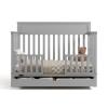 Graco Shiloh 5-in-1 Convertible Crib & Changer with Drawer (Driftwood) – GREENGUARD Gold Certified Baby Crib Crafted from Wood, Converts to Toddler Bed, Daybed, and Full-Size Bed(Pebble Gray)