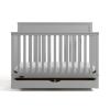Graco Shiloh 5-in-1 Convertible Crib & Changer with Drawer (Driftwood) – GREENGUARD Gold Certified Baby Crib Crafted from Wood, Converts to Toddler Bed, Daybed, and Full-Size Bed(Pebble Gray)