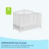 Graco Solano 4-in-1 Convertible Crib with Drawer (Pebble Gray) – GREENGUARD Gold Certified, Includes Full-Size Nursery Storage Drawer(White)