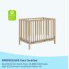 Graco Teddi 5-in-1 Convertible Crib with Drawer (Driftwood) – GREENGUARD Gold Certified, Crib with Drawer Combo, Full-Size Nursery Storage Drawer, Converts to Toddler Bed, Daybed and Full-Size Bed(Driftwood)
