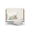 Graco Teddi 5-in-1 Convertible Crib with Drawer (Driftwood) – GREENGUARD Gold Certified, Crib with Drawer Combo, Full-Size Nursery Storage Drawer, Converts to Toddler Bed, Daybed and Full-Size Bed(White/Driftwood)