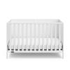 Graco Theo Convertible Crib with Storage Drawer (Frosted Oat) – GREENGUARD Gold Certified Wooden Baby Crib with Drawer, Converts to Toddler Bed, Fits Standard Crib Mattress(White)