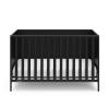 Graco Theo Convertible Crib with Storage Drawer (Frosted Oat) – GREENGUARD Gold Certified Wooden Baby Crib with Drawer, Converts to Toddler Bed, Fits Standard Crib Mattress(Black)