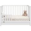 Graco Tristan 5-in-1 Convertible Crib with Drawer (Frosted Oat) – GREENGUARD Gold Certified, Fits Standard Crib Mattress, Premium Handle, Converts to Toddler Bed, Daybed, and Full-Size Bed(White)