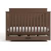 Graco Tristan 5-in-1 Convertible Crib with Drawer (Frosted Oat) – GREENGUARD Gold Certified, Fits Standard Crib Mattress, Premium Handle, Converts to Toddler Bed, Daybed, and Full-Size Bed(Hazelnut)
