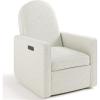Graco Olivia Small-Spaces Premium Nursery Power Recliner Swivel Glider (Ivory Boucle) – Smaller Profile for Smaller Rooms, Upholstered Power Recliner Chair, USB Charging Port, Durable Metal Base(Ivory Boucle)