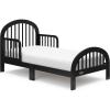 Graco Olivia Toddler Bed (Driftwood) – GREENGUARD Gold Certified, Includes Toddler Safety Guardrails, Fits Standard Crib & Toddler Mattress, Stylish Arched Design(Black)