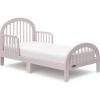 Graco Olivia Toddler Bed (Driftwood) – GREENGUARD Gold Certified, Includes Toddler Safety Guardrails, Fits Standard Crib & Toddler Mattress, Stylish Arched Design(Blush)