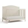 Graco Paris 4-in-1 Convertible Crib – GREENGUARD Gold Certified, Converts to Toddler Bed, Daybed and Full Bed, Fits Standard Crib Mattress, Adjustable Mattress Base, Frosted Oat(Frosted Oat)