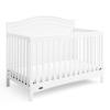 Graco Paris 4-in-1 Convertible Crib – GREENGUARD Gold Certified, Converts to Toddler Bed, Daybed and Full Bed, Fits Standard Crib Mattress, Adjustable Mattress Base, Frosted Oat(White)