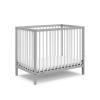 Graco Teddi 5-in-1 Convertible Crib with Drawer (Driftwood) – GREENGUARD Gold Certified, Crib with Drawer Combo, Full-Size Nursery Storage Drawer, Converts to Toddler Bed, Daybed and Full-Size Bed(Pebble Gray/White)