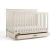 Graco Tristan 5-in-1 Convertible Crib with Drawer (Frosted Oat) – GREENGUARD Gold Certified, Fits Standard Crib Mattress, Premium Handle, Converts to Toddler Bed, Daybed, and Full-Size Bed(Frosted Oat)