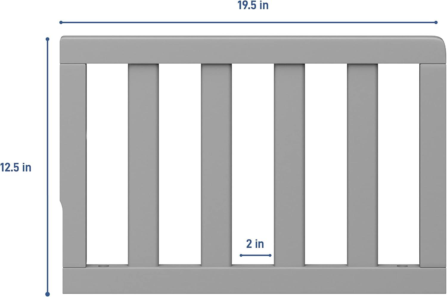 imageGraco Storkcraft Toddler Safety Guardrail with Slats White GREENGUARD Gold Certified Converts Compatible Storkcraft Crib to Toddler Bed Each Guardrail Sold IndividuallyPebble Gray
