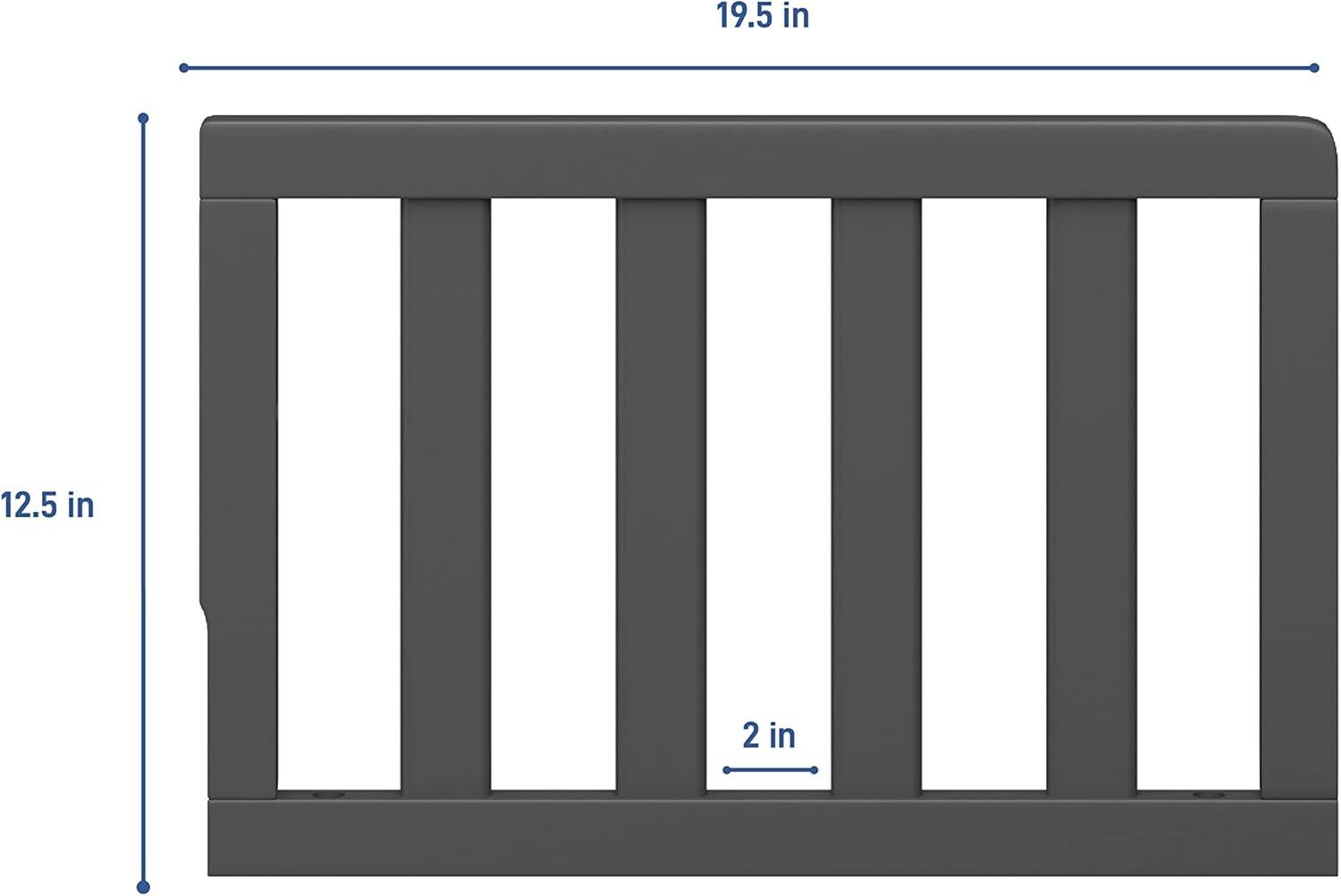 imageGraco Storkcraft Toddler Safety Guardrail with Slats White GREENGUARD Gold Certified Converts Compatible Storkcraft Crib to Toddler Bed Each Guardrail Sold IndividuallyGrey