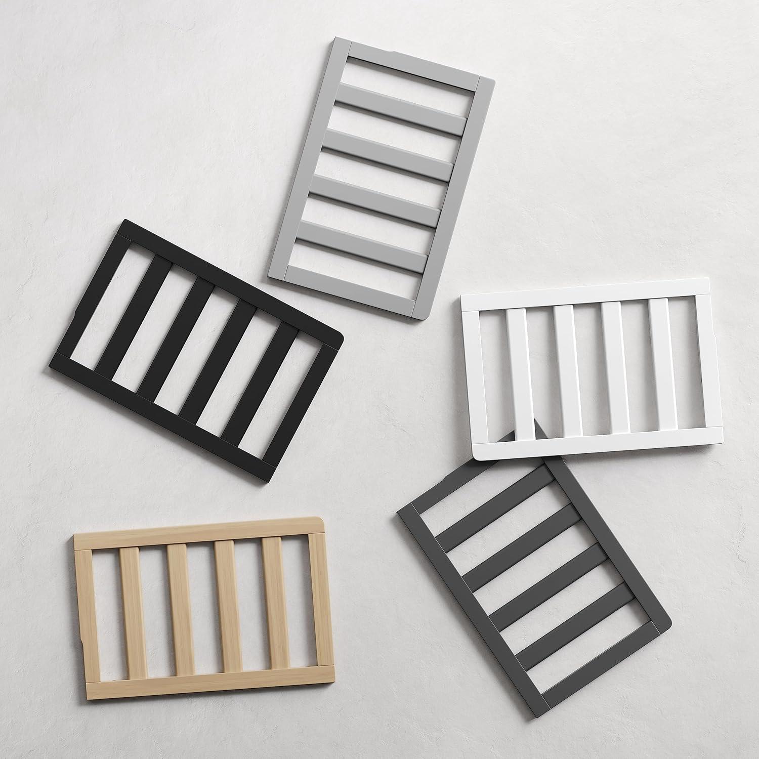 imageGraco Storkcraft Toddler Safety Guardrail with Slats White GREENGUARD Gold Certified Converts Compatible Storkcraft Crib to Toddler Bed Each Guardrail Sold IndividuallyGrey