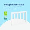 Graco Storkcraft Toddler Safety Guardrail with Slats (White) – GREENGUARD Gold Certified, Converts Compatible Storkcraft Crib to Toddler Bed, Each Guardrail Sold Individually(White)