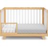 Graco Storkcraft Toddler Safety Guardrail with Slats (White) – GREENGUARD Gold Certified, Converts Compatible Storkcraft Crib to Toddler Bed, Each Guardrail Sold Individually(Natural With White)