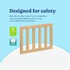 Graco Storkcraft Toddler Safety Guardrail with Slats (White) – GREENGUARD Gold Certified, Converts Compatible Storkcraft Crib to Toddler Bed, Each Guardrail Sold Individually(Natural)