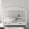 Graco Storkcraft Toddler Safety Guardrail with Slats (White) – GREENGUARD Gold Certified, Converts Compatible Storkcraft Crib to Toddler Bed, Each Guardrail Sold Individually(White)