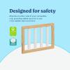 Graco Storkcraft Toddler Safety Guardrail with Slats (White) – GREENGUARD Gold Certified, Converts Compatible Storkcraft Crib to Toddler Bed, Each Guardrail Sold Individually(Natural With White)