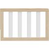 Graco Storkcraft Toddler Safety Guardrail with Slats (White) – GREENGUARD Gold Certified, Converts Compatible Storkcraft Crib to Toddler Bed, Each Guardrail Sold Individually(Natural With White)