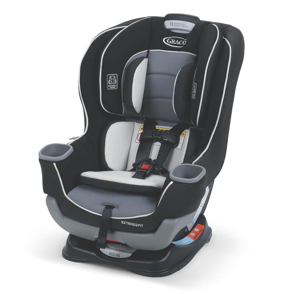 imageGraco Extend2Fit 3in1 Car Seat Grey Booster Car Seat ConvertibleGotham