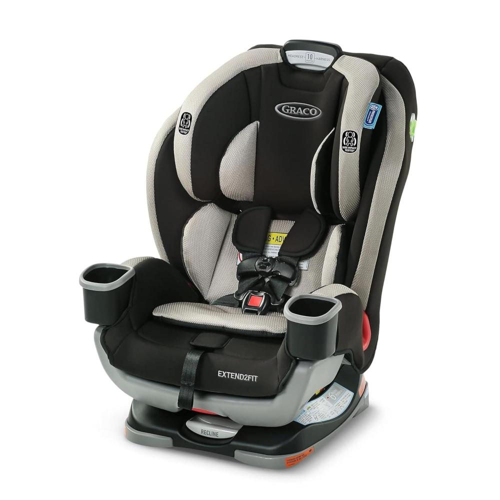 imageGraco Extend2Fit 3in1 Car Seat Grey Booster Car Seat ConvertibleGrey